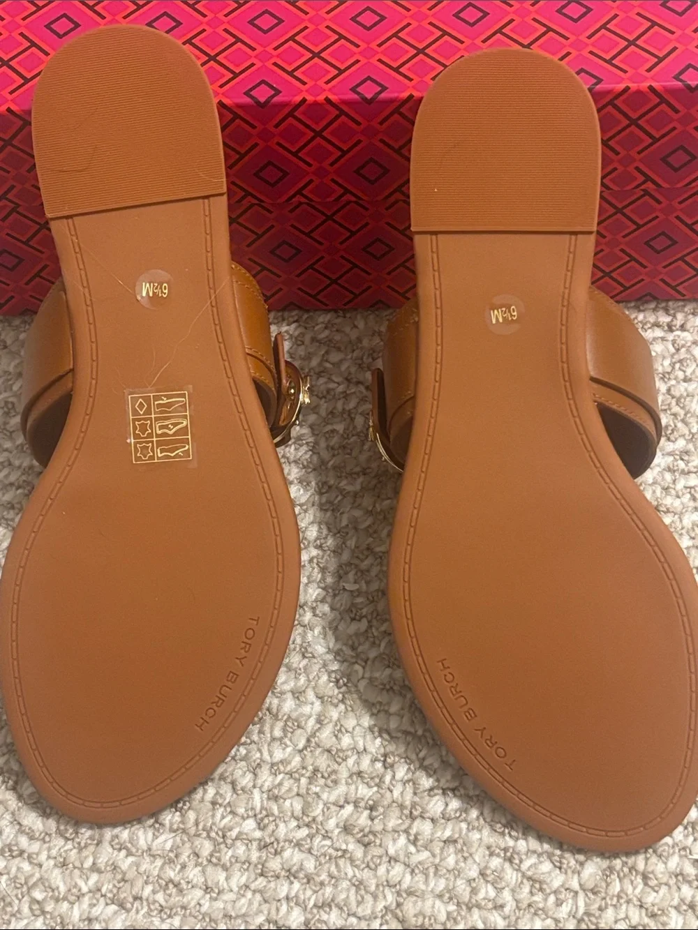 Tory Burch Shelby Thong Leather Sandals